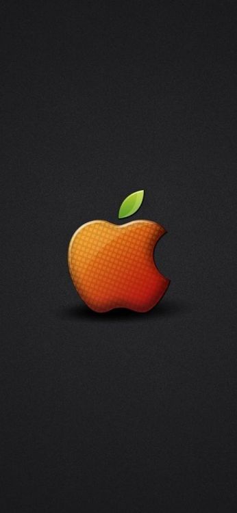 Apple, Orange, Firmenzeichen, Lebensmittel. Wallpaper in 1242x2688 Resolution