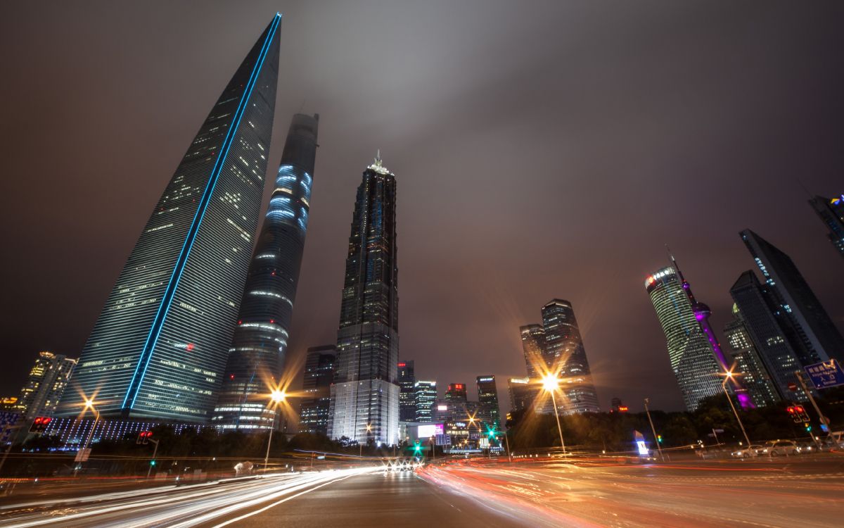 city buildings during night time