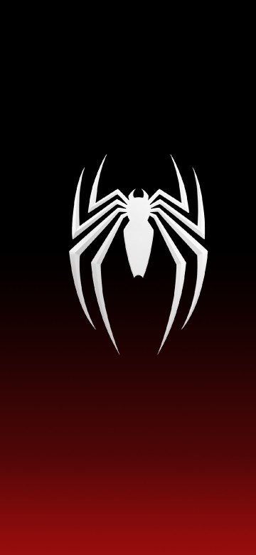 Image spider-man, amoled, spider, symbol, graphics