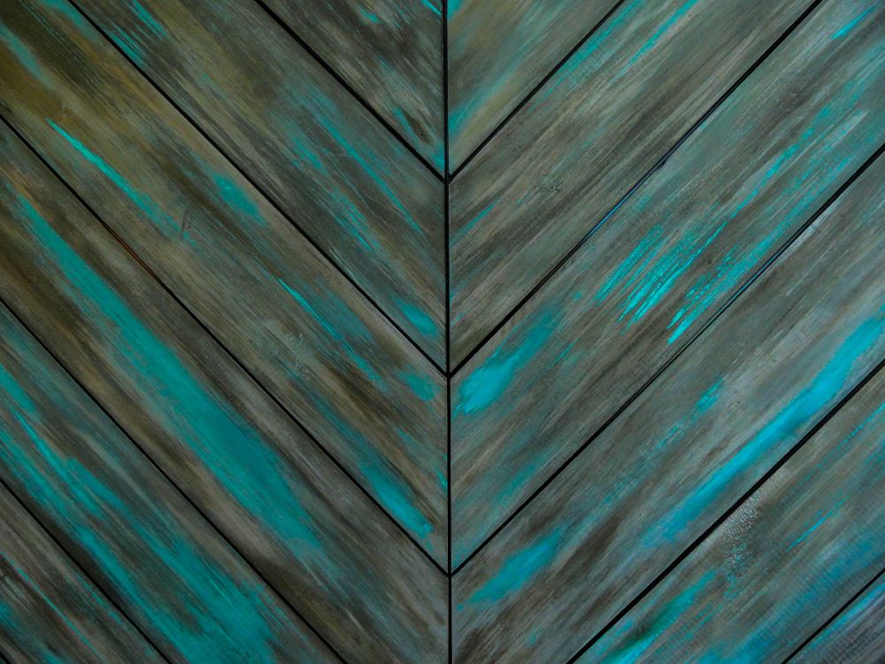 brown and blue wooden board