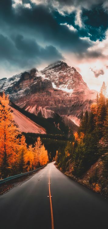 Montaña, Ambiente, Paisaje Natural, Highland, Naranja. Wallpaper in 1422x3000 Resolution