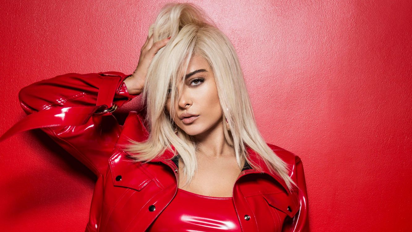 Bebe Rexha, Expectations, Meant to Be, latex clothing, hair