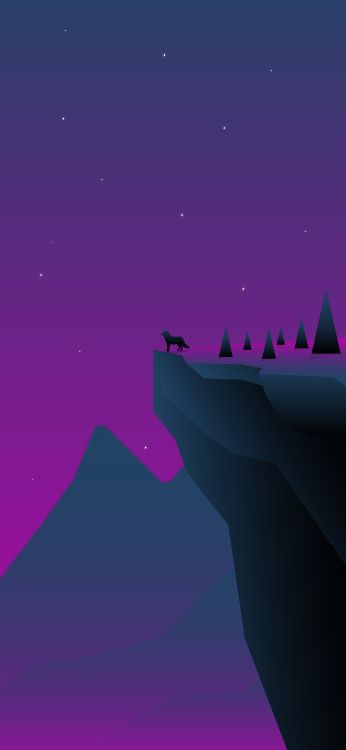 Nuit, Purple, Atmosphère, Violette, Magenta. Wallpaper in 2410x5218 Resolution