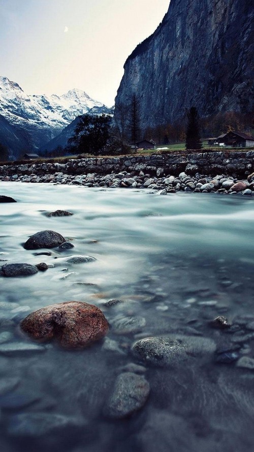 Image body of water, nature, natural landscape, water, mountain