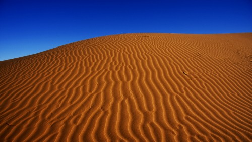 Image brown sand under blue sky during daytime