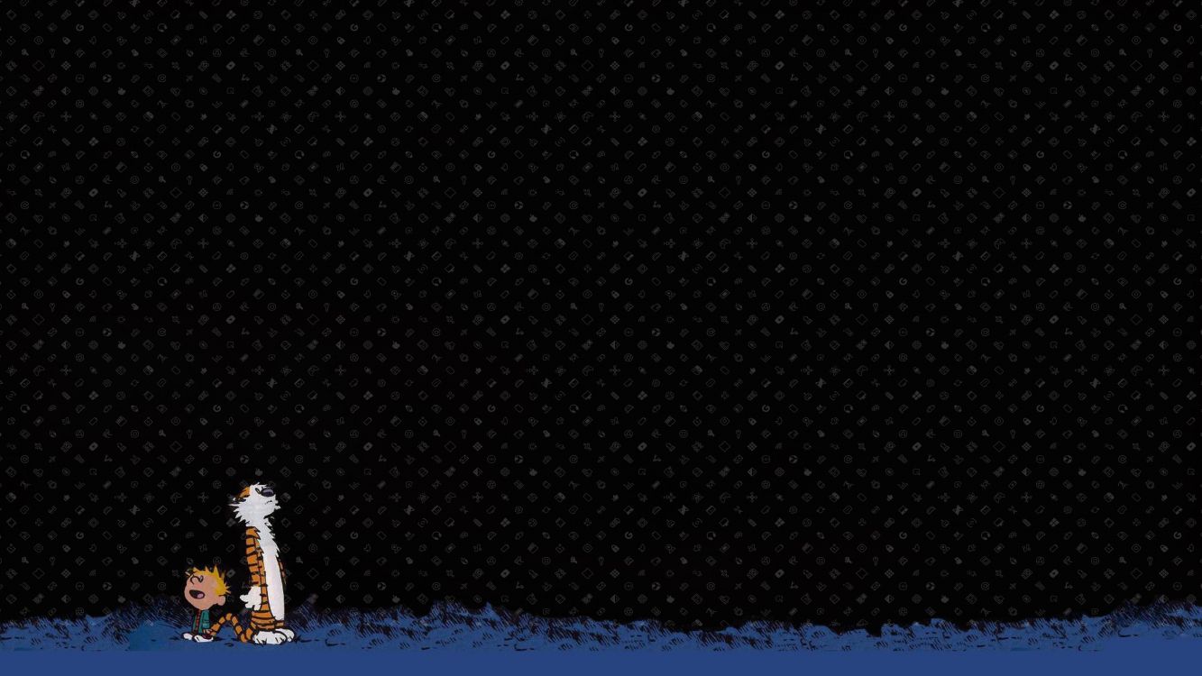 Calvin Und Hobbes Stars, Calvin Und Hobbes, Humor, Hobbes, Cartoon. Wallpaper in 3840x2160 Resolution