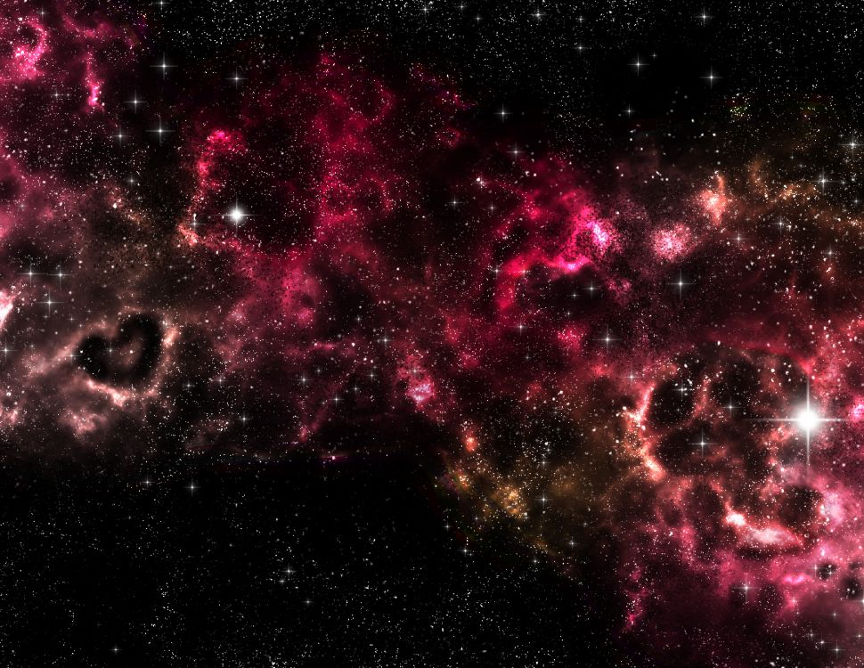Ilustración de Galaxia Roja y Negra. Wallpaper in 3300x2550 Resolution