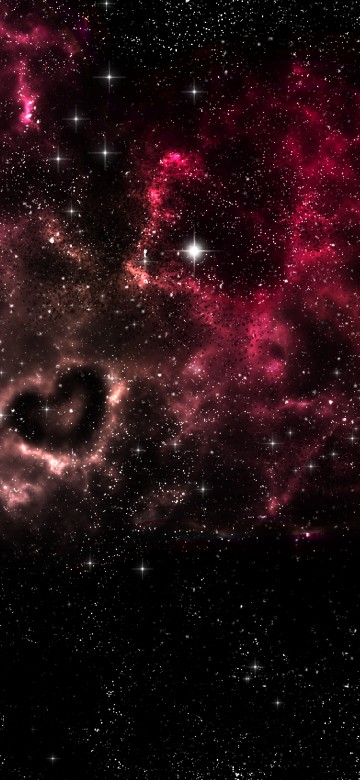 Image red and black galaxy illustration