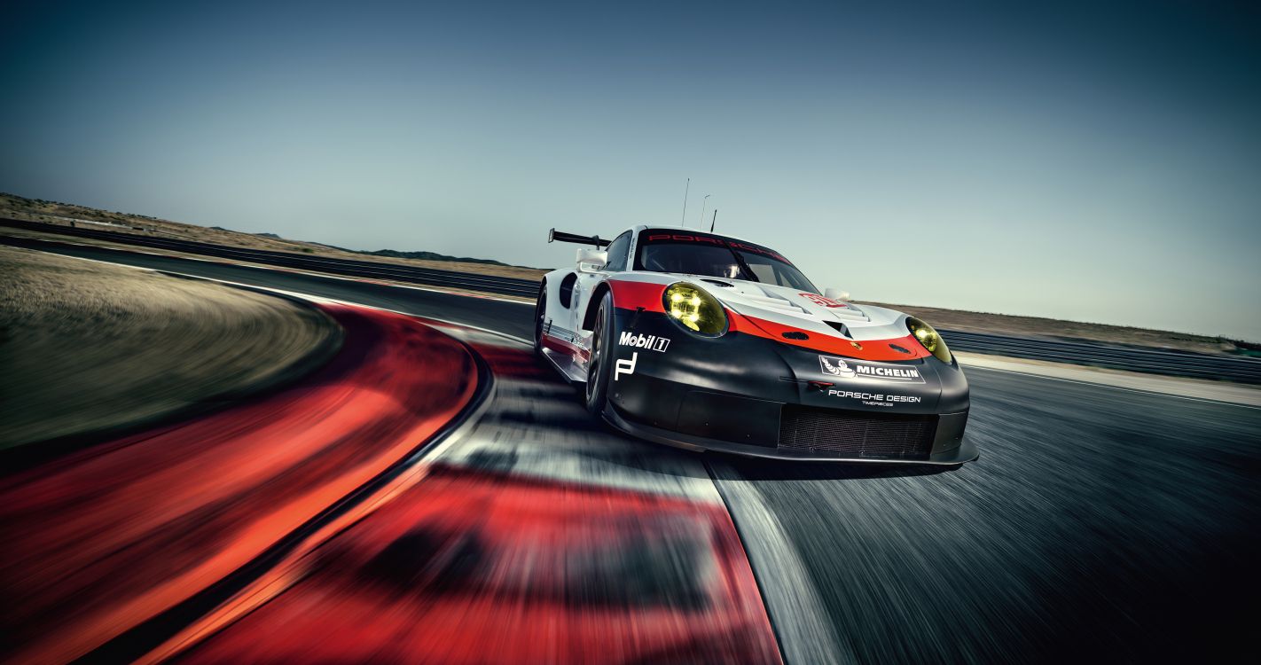 保时捷, 保时捷911 RSR, 保时捷911GT3RSR, 豪华旅行车, LM GTE 壁纸 3840x2025 允许