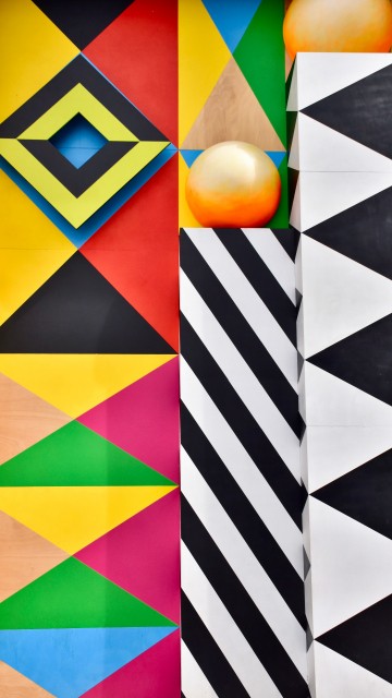 Image black white and red checkered textile