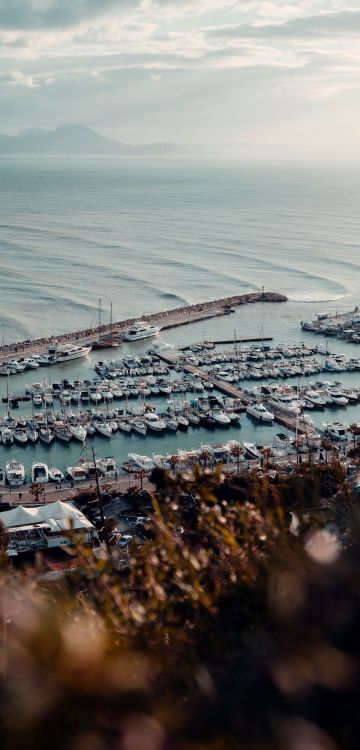 sea, Tunisia, water, boat, cloud