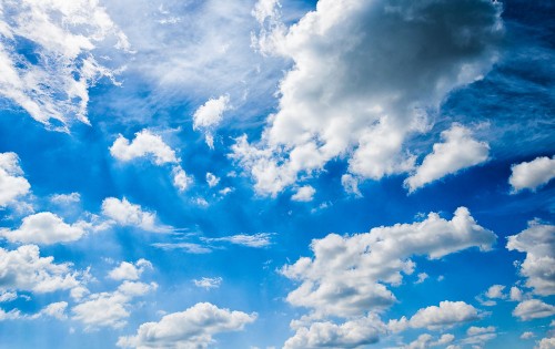 Image white clouds and blue sky during daytime