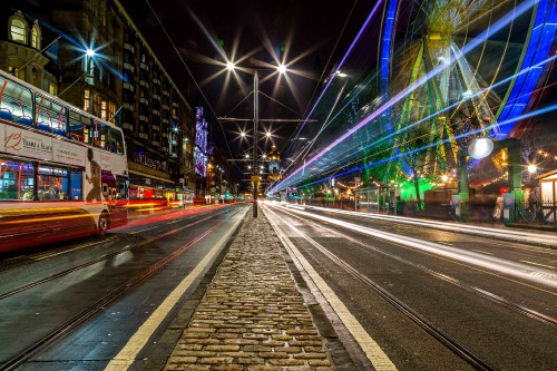 Image cars on road during night time