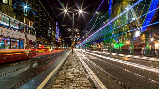 Image cars on road during night time