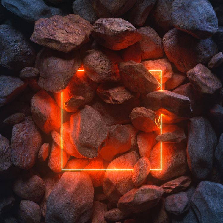 Ios, 智能手机, 苹果, 橙色, 火焰 壁纸 2832x2832 允许