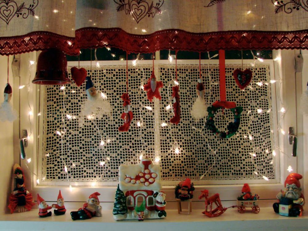 El Día De Navidad, Decoración de la Navidad, Luces de Navidad, La Navidad de la Ventana, Diseño de Interiores. Wallpaper in 1920x1440 Resolution