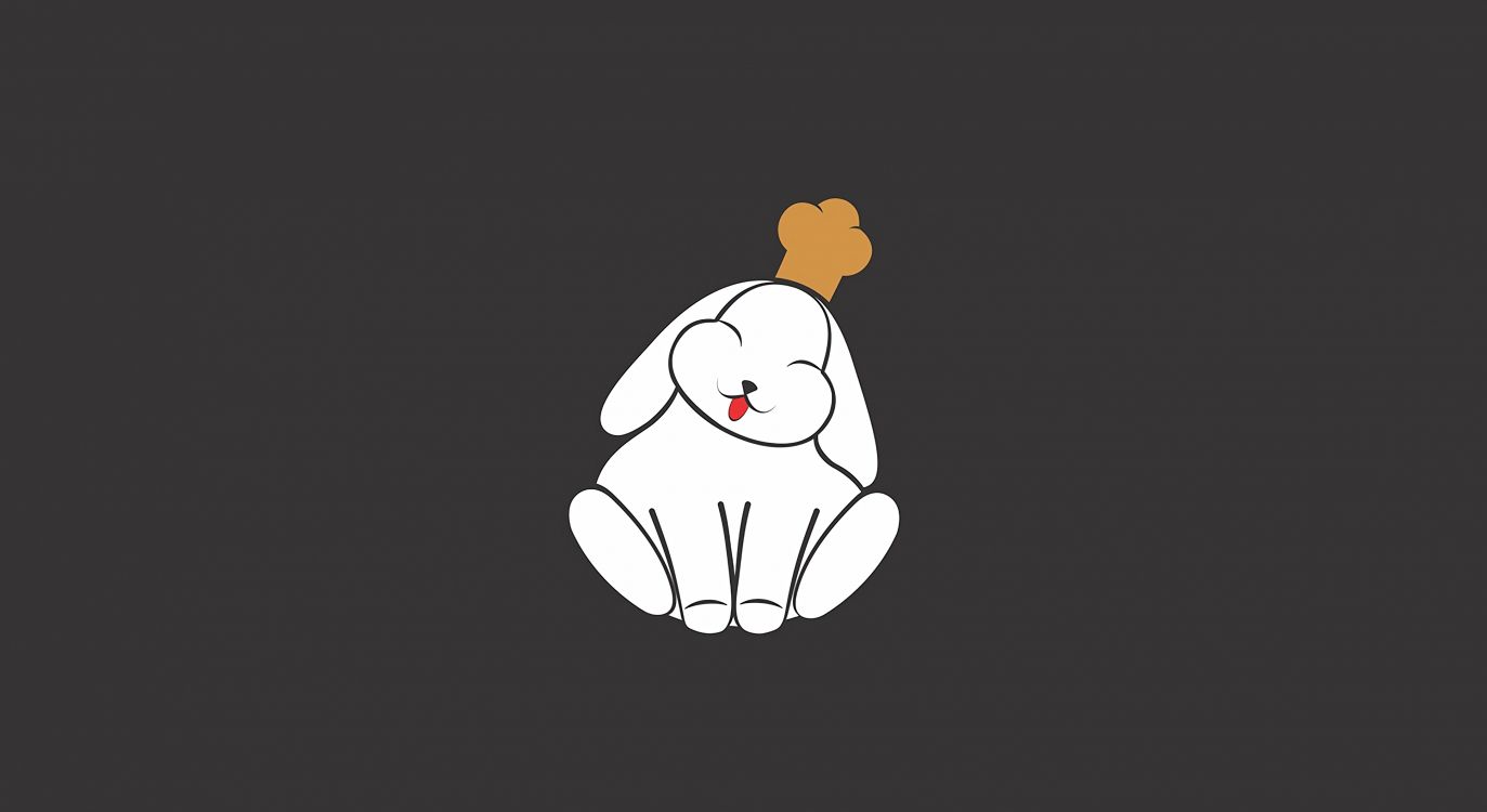 Illustration de Panda Noir et Blanc. Wallpaper in 3880x2118 Resolution