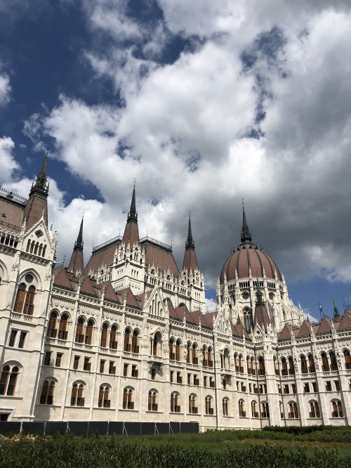 Image Budapest, Hungarian Parliament Building, medieval architecture, castle, cloud