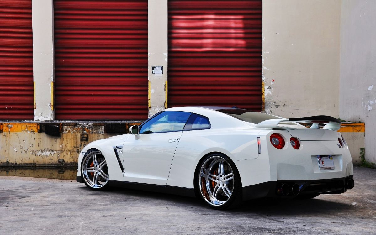 日产, 超级跑车, 白色, 铝合金轮毂, 轮胎 壁纸 2486x1554 允许