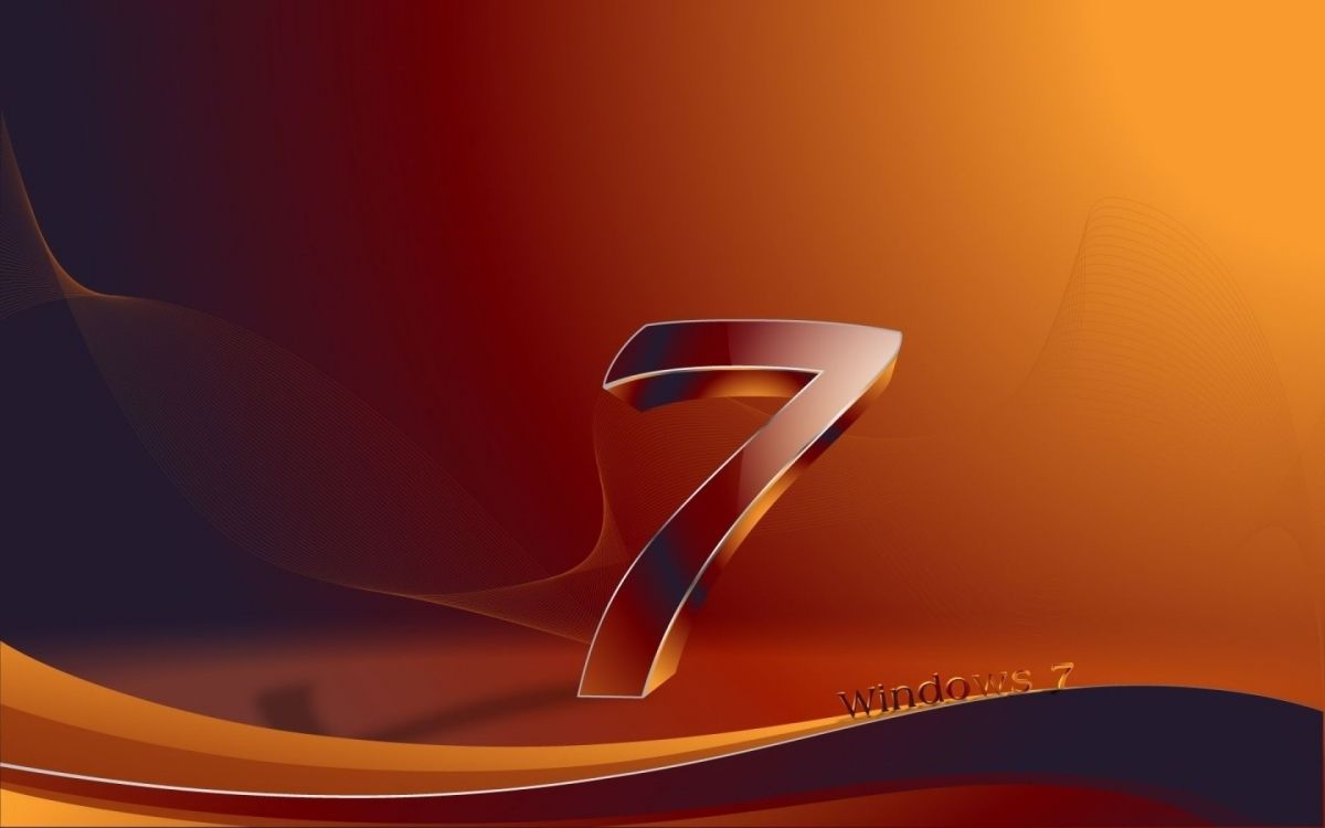 Orange Und Weiße Digitale Tapete. Wallpaper in 1920x1200 Resolution