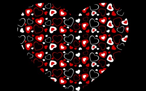 Image heart, red, love, pattern, design