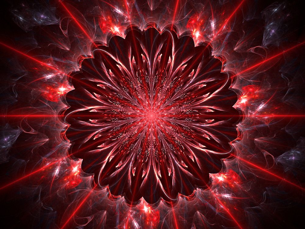 Luz Redonda Roja y Blanca. Wallpaper in 3200x2400 Resolution