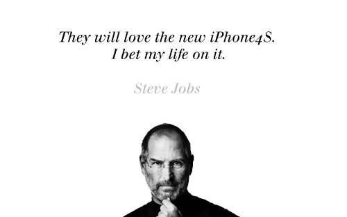 Image steve jobs, text, communication, font, ios