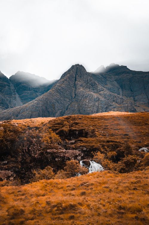 mountain range, mountain, highland, mountainous landforms, nature