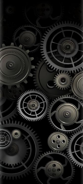 Getriebe, Smartphone, Maschine, Tablet, Silber. Wallpaper in 1080x2400 Resolution