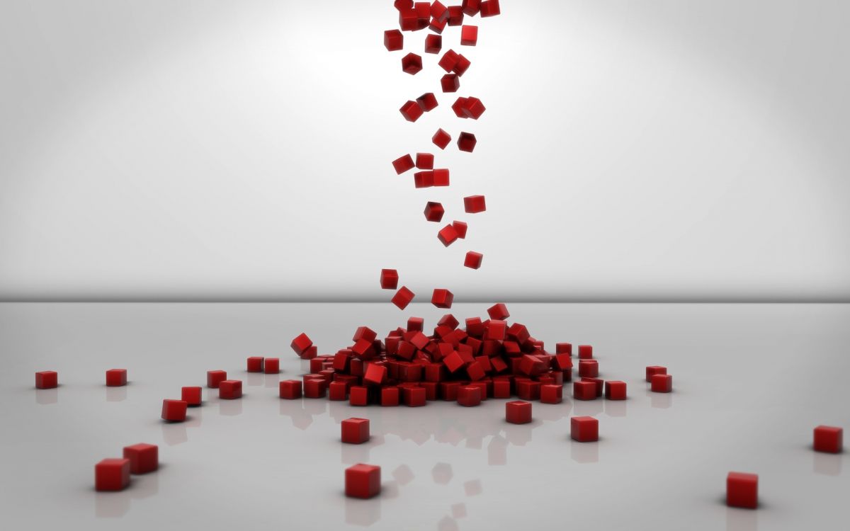 Bonbons en Forme de Coeur Rouge Sur Une Surface Blanche. Wallpaper in 1920x1200 Resolution