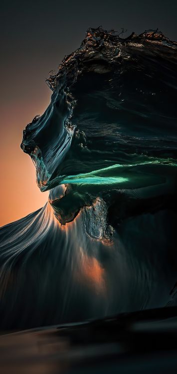 风波, 电蓝色的 壁纸 1422x3000 允许