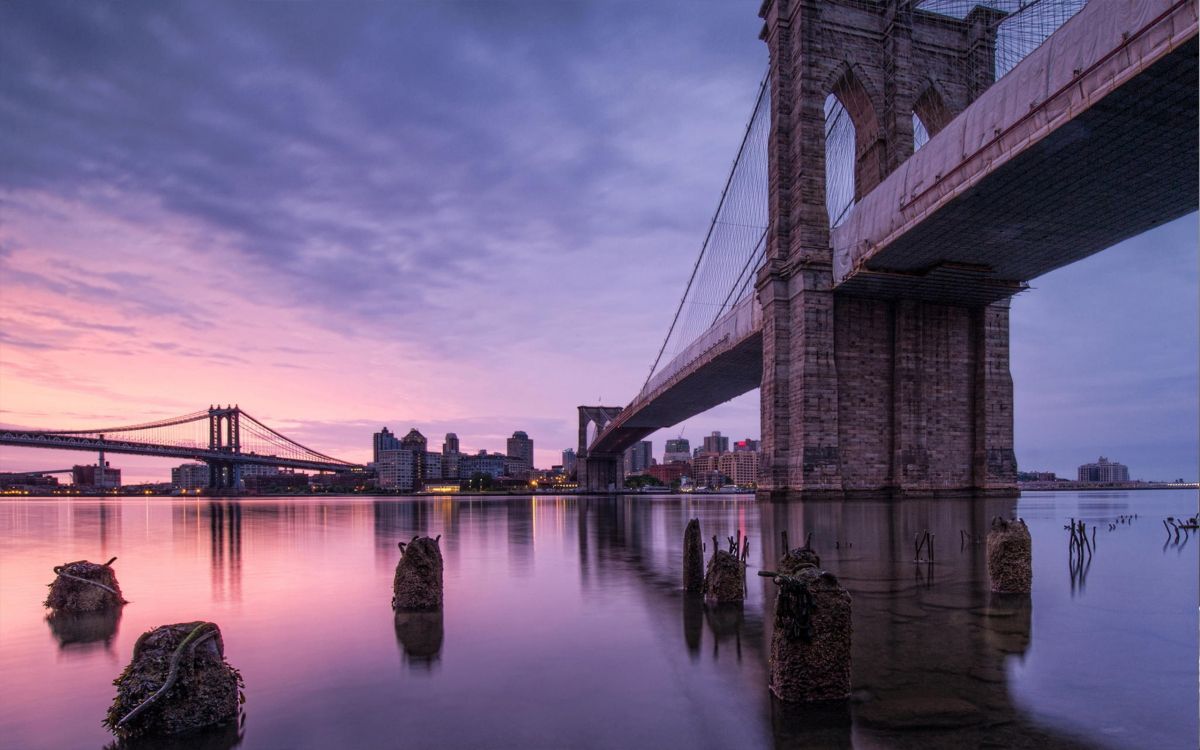 brown bridge over body of water during daytime