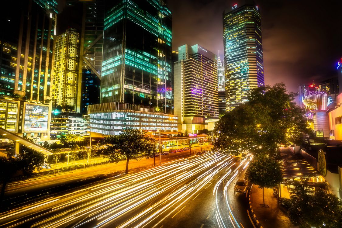 Nuit, Paysage Urbain, Métropole, Zone Urbaine, Gratte-ciel. Wallpaper in 3872x2581 Resolution