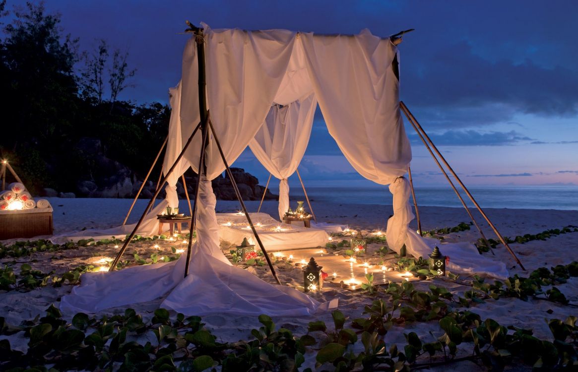 romantic place, romance, vacation, sea, evening