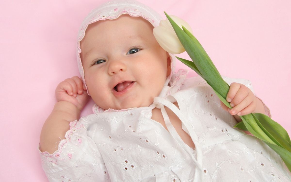 infant, child, pink, cheek, hair accessory