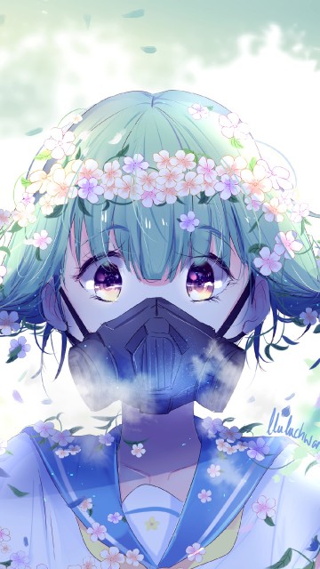 Image purple haired male anime character