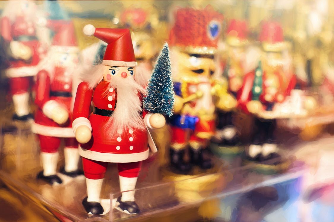 Weihnachten, Weihnachtsmann, Nussknacker, Spielzeug, Christmas Ornament. Wallpaper in 5148x3432 Resolution