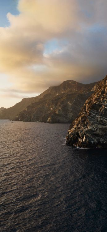 Apple, IPhone, MacOS Catalina, 苹果, 多山的地貌 壁纸 1183x2560 允许