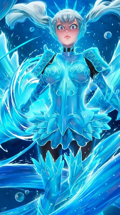 鹿角, 光, Azure, 卡通, 水上 壁纸 2880x5120 允许