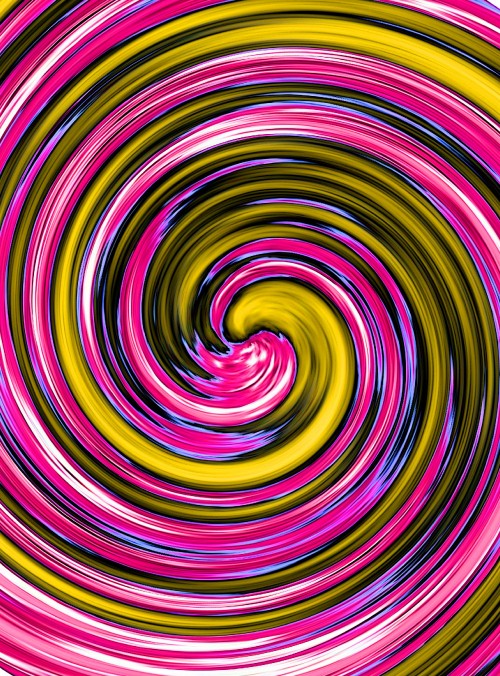 Image green white and purple spiral illustration