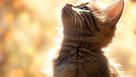 Image cat, plant, window, leaf, felidae