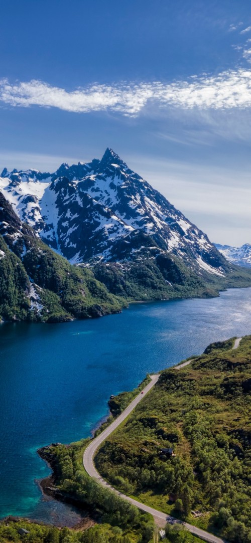 Image Lofoten, cloud, water, mountain, water resources