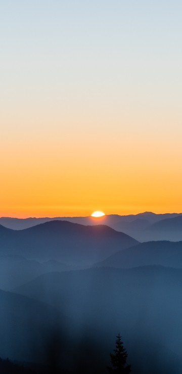 Image cloud, evening, mountainous landforms, morning, White Clouds and Blue Sky