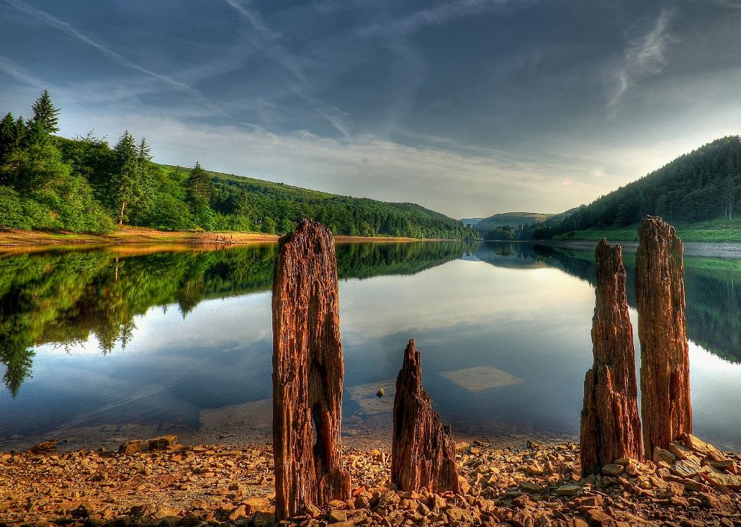 性质, 反射, 储存器, 荒野, 高地 壁纸 3615x2574 允许
