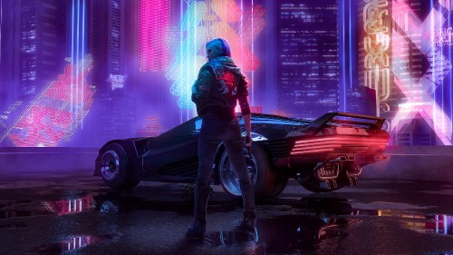 Image cyberpunk 2077, tire, wheel, cars, automotive lighting