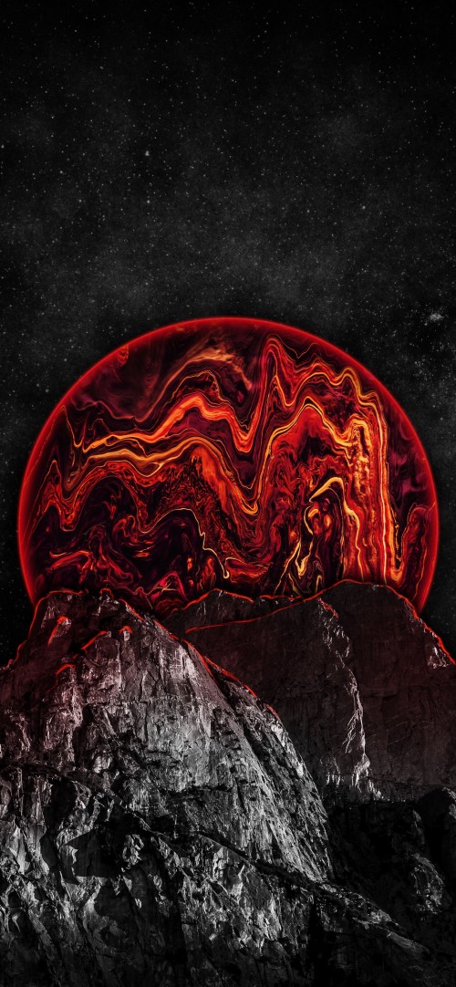 Image darkness, illustration, lava, heat, landscape