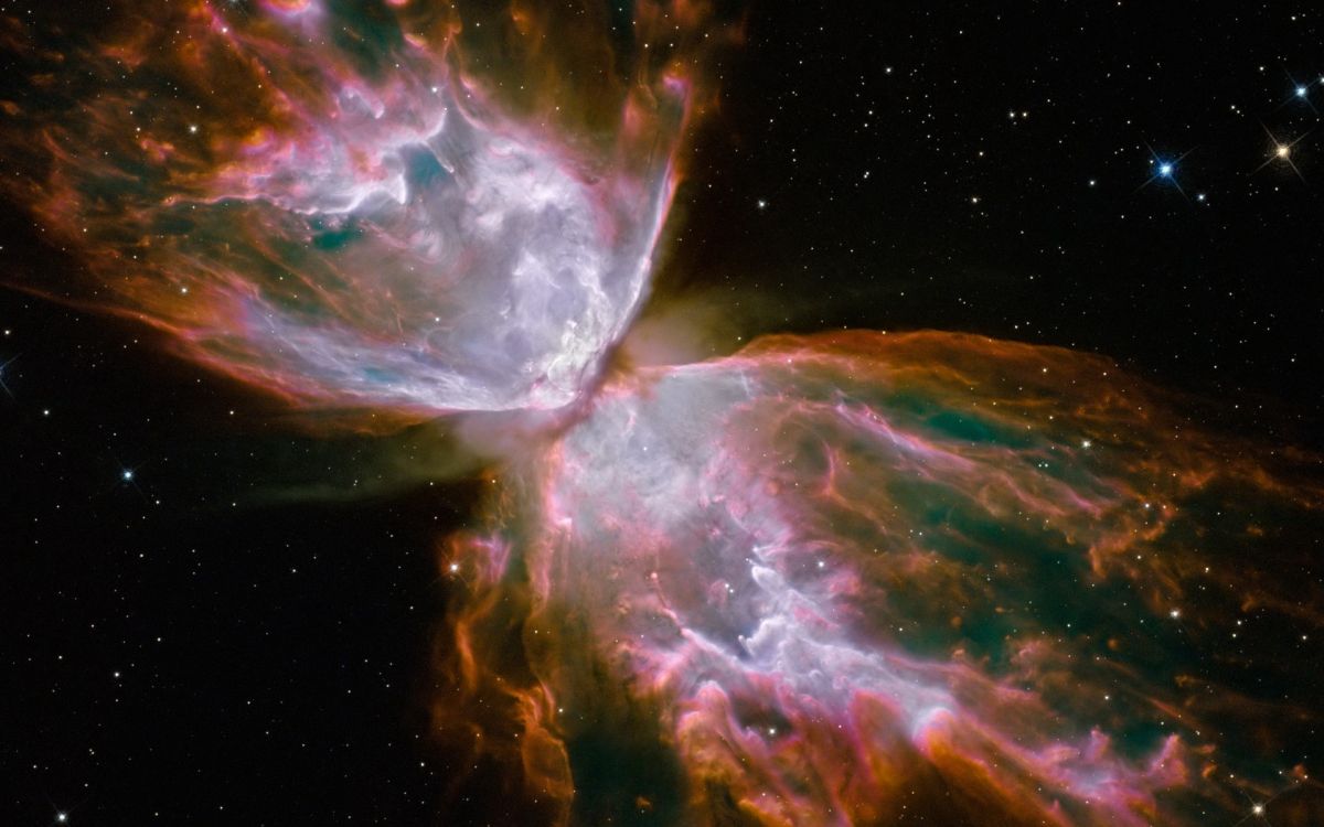 Illustration de la Galaxie Bleue et Blanche. Wallpaper in 1920x1200 Resolution