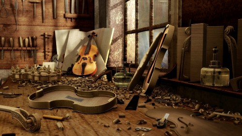 Image violin, guitar, string instrument, plucked string instruments, still life