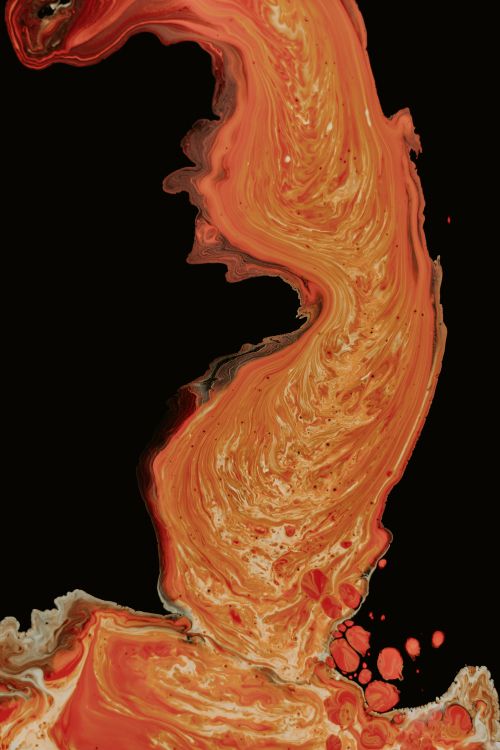 艺术, 抽象艺术, 橙色 壁纸 4000x6000 允许