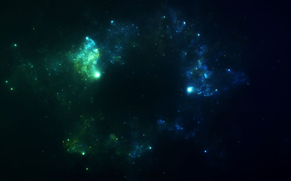 Grüne Und Schwarze Galaxie Abbildung. Wallpaper in 3083x1920 Resolution